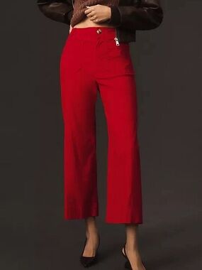 Anthropologie Maeve Colette Pants in Red size 26